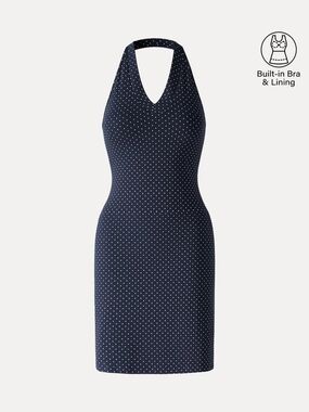 OGL Soft Stretch Cotton Halter Neck Polka Dot Mini Bra Dress Limited Edition